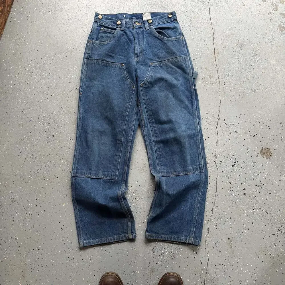 Key Double Knee Denim Work Pants